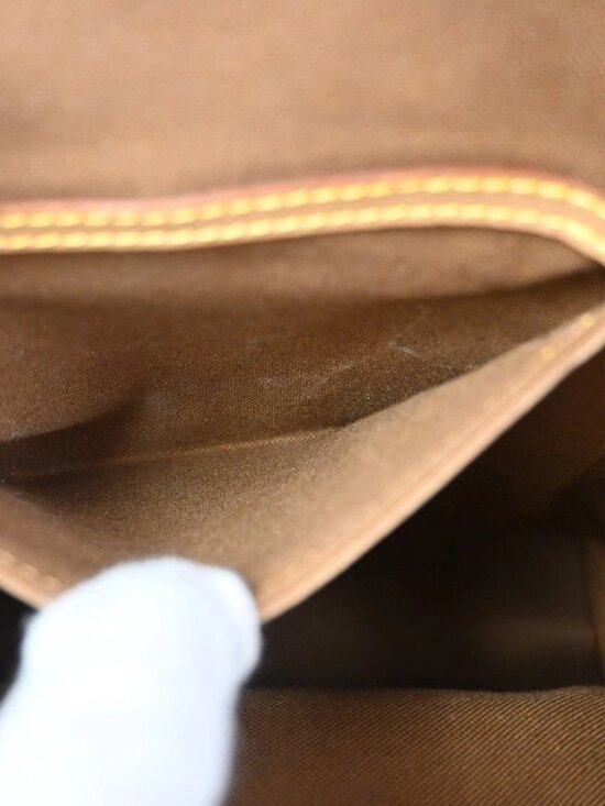 LOUIS VUITTON Montsouris MM Backpack Bag Monogram Leather Brown M51136 77AA208 main image 11